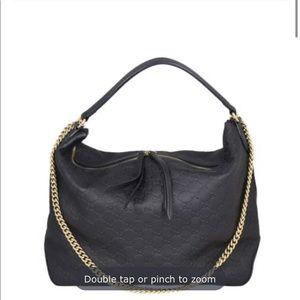 GUCCI LINEA A GUCCISSIMA HOBO black bag
